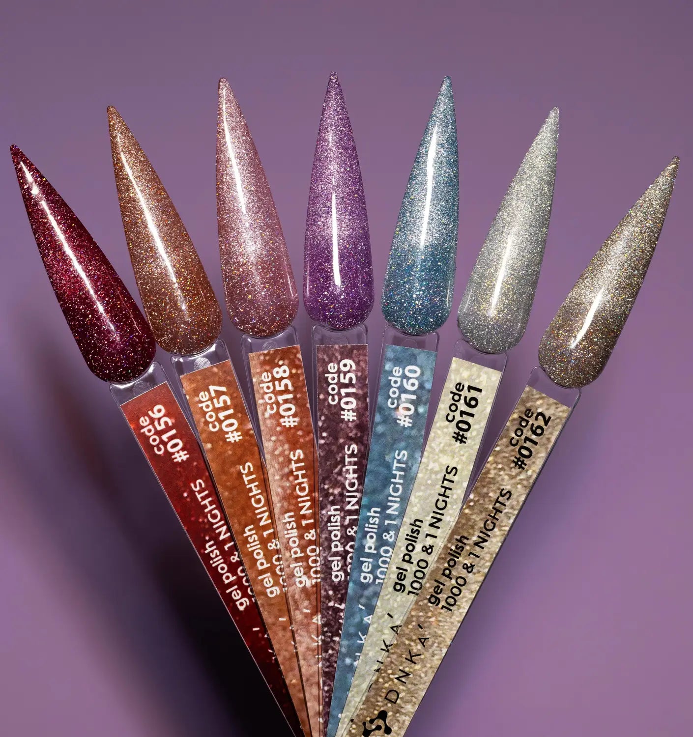 COLOR GEL POLISH "DNKa", 12 ml #0158 1000 & 1 NIGHTS