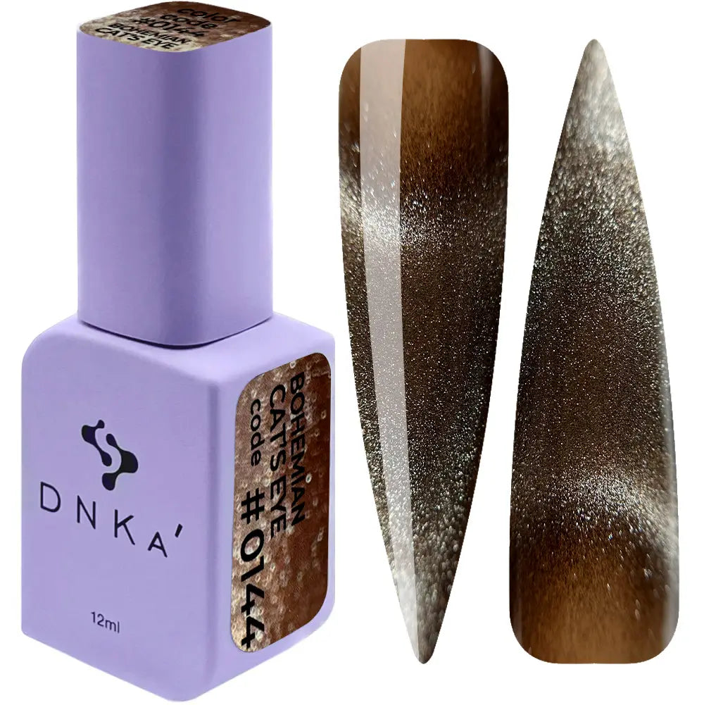 COLOR GEL POLISH "DNKa", 12 ml #0144 Cat's Eye