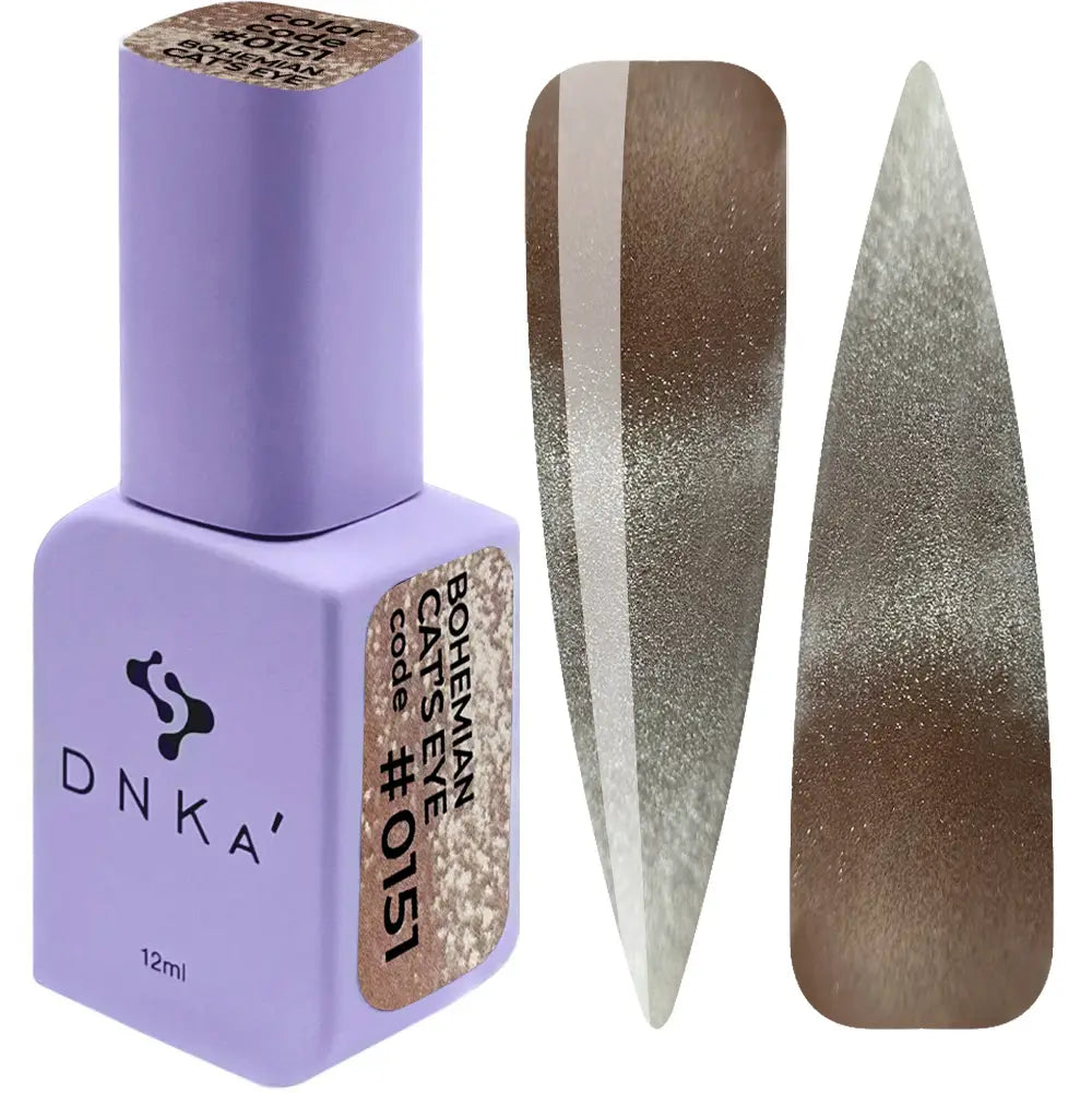 COLOR GEL POLISH "DNKa", 12 ml #0151 Cat's Eye
