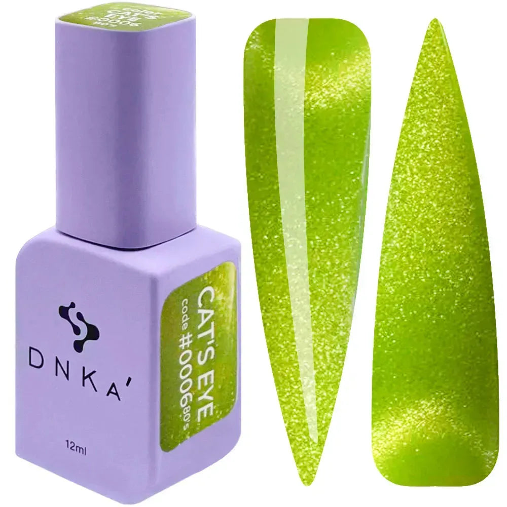 DNKa' Color Gel Polish Cat's Eye #0006 80's Hema/TPO free