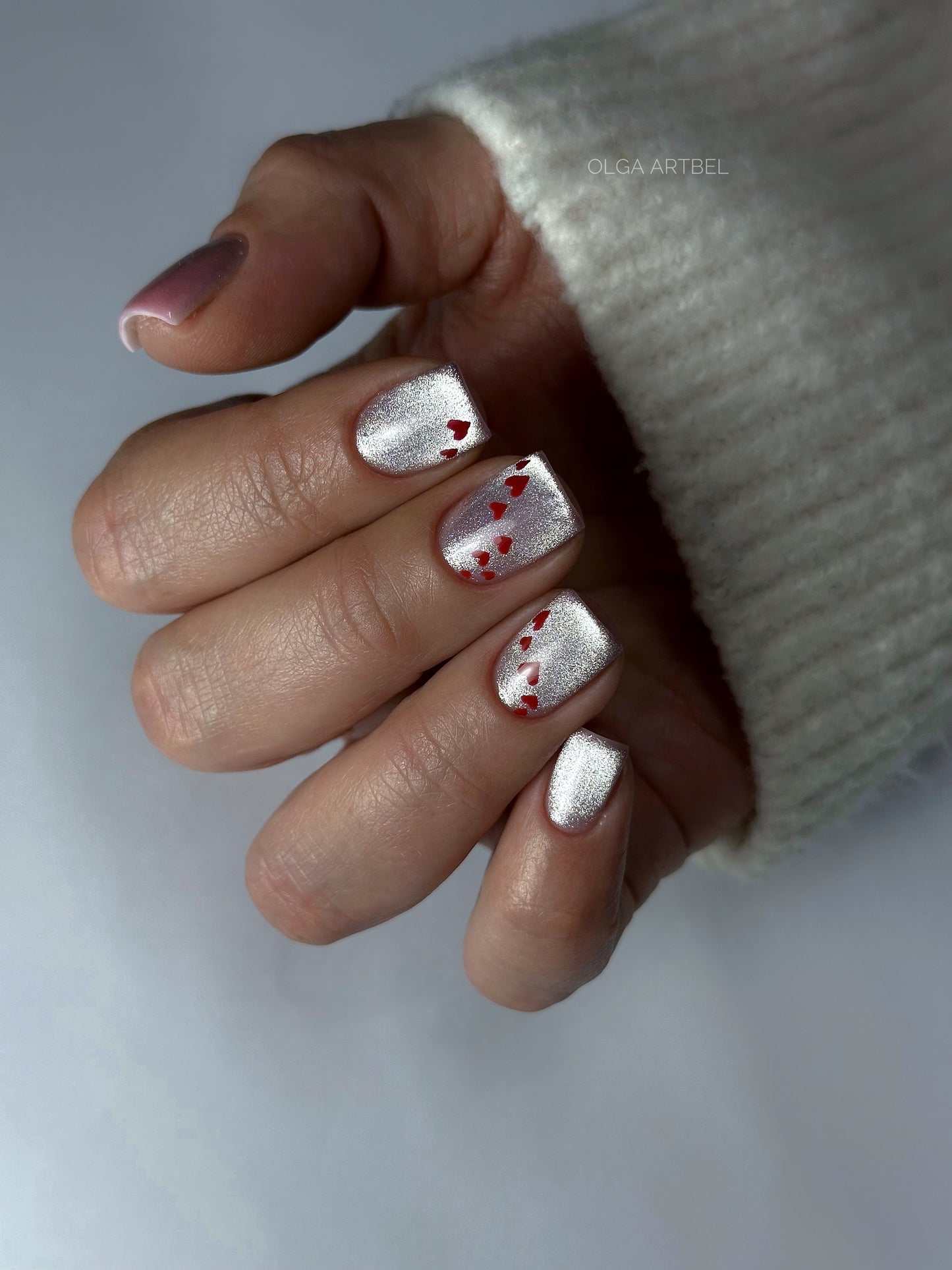 COLOR GEL POLISH "DNKa", 12 ml #0153 Cat's Eye