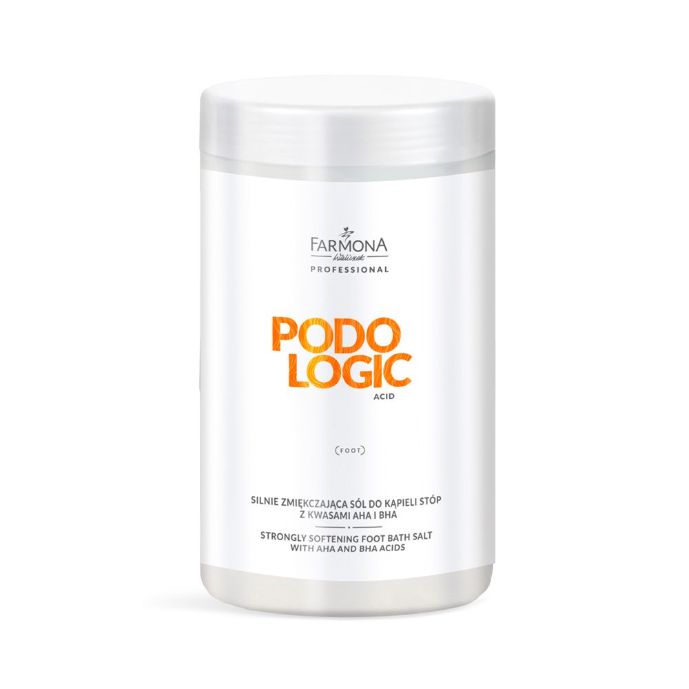 Sales de baño para pies suavizante con ácidos 1500g Farmona Podologic Acid