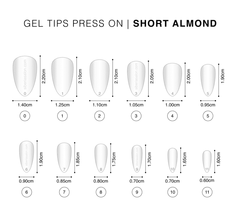 Gel tips nails PRESS ON Baby Boomer Nata – forma almendra ( SHORT ALMOND)