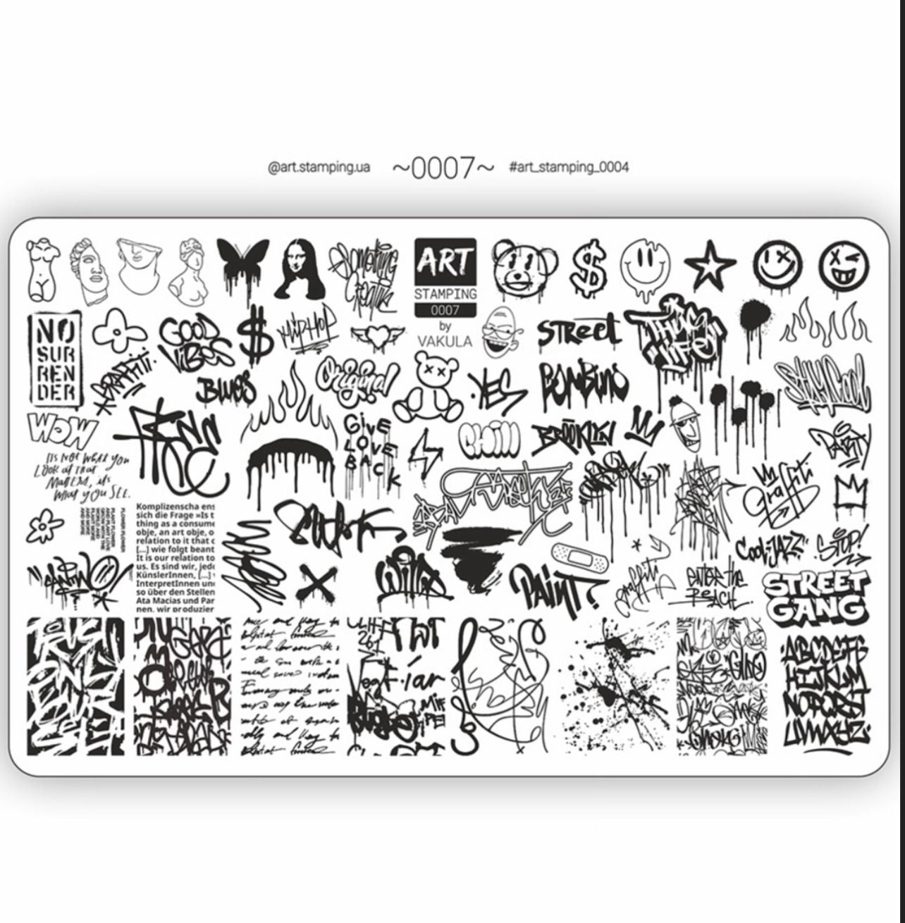 Placa Art Stamping by Vakula 0007