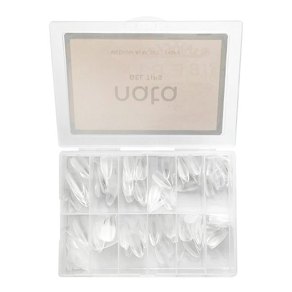 Gel tips nails PRESS ON Nata – forma almendra ( ALMOND MEDIUM )