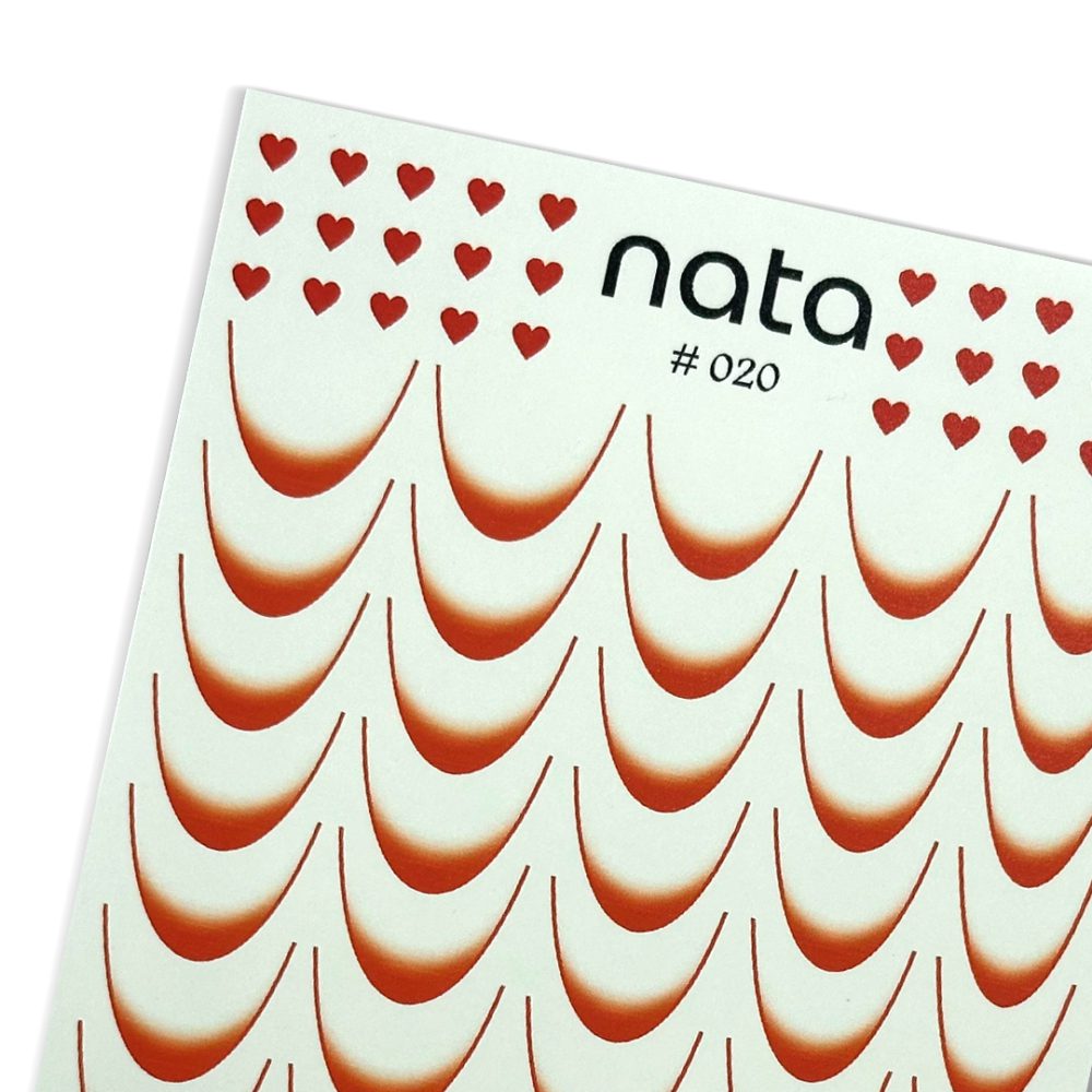 Slider Nata S020 – Pegatinas de agua para uñas