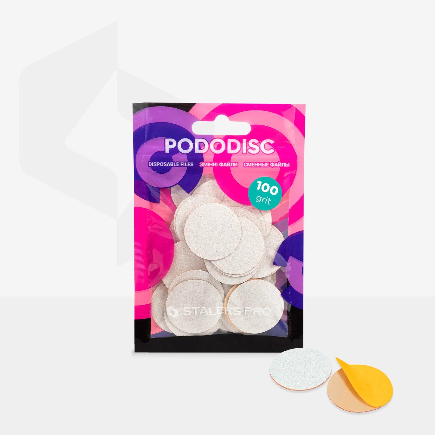 Recargas Blancas Para Disco De Pedicura PODODISC STALEKS PRO L (50 Uds) 100grit