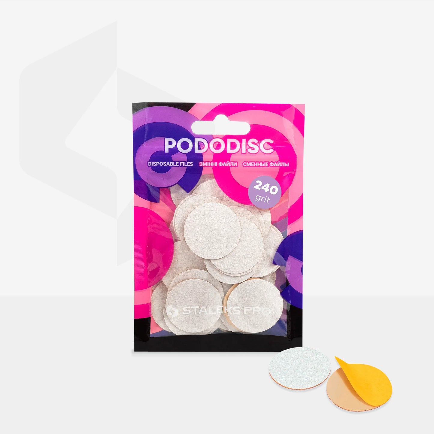 Recargas Blancas Para Disco De Pedicura PODODISC STALEKS PRO L (50 Uds) 240grit