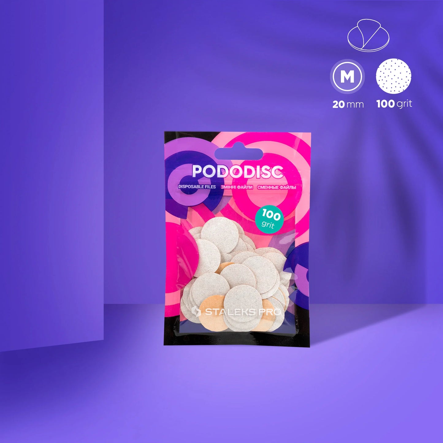 Recambios Blancos Para Disco De Pedicura PODODISC STALEKS PRO M (50uds) 100grit