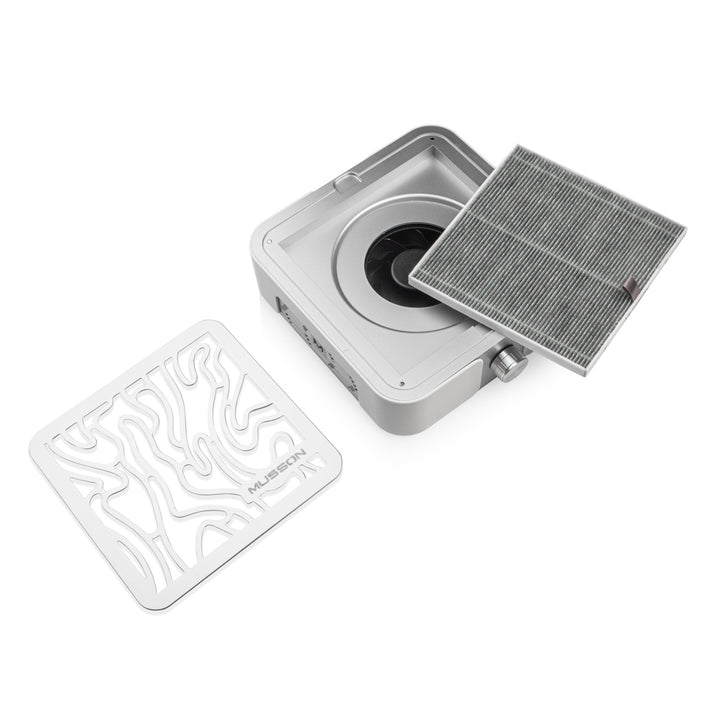 Aspirador BUCOS MUSSON X2 72W. Sobremesa. color SILVER