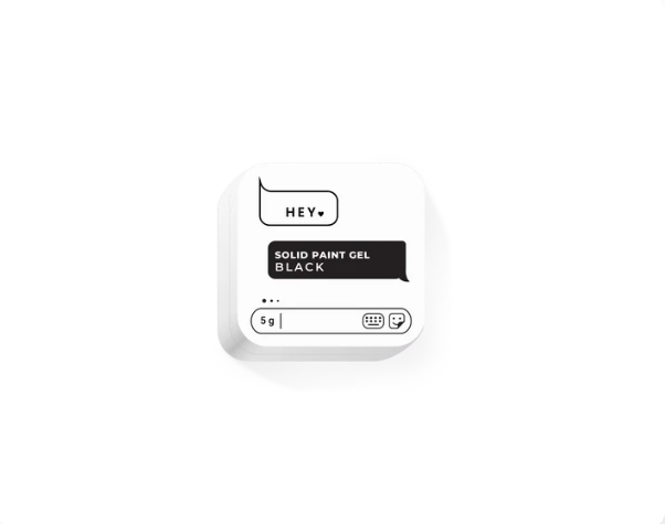 HEYLOVE Solid paint Gel. Black