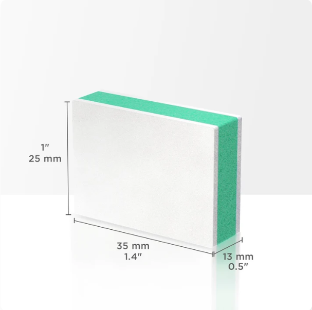 Pulidor mini rectangular STALEKS PRO grano 400/3000, 50 unidades