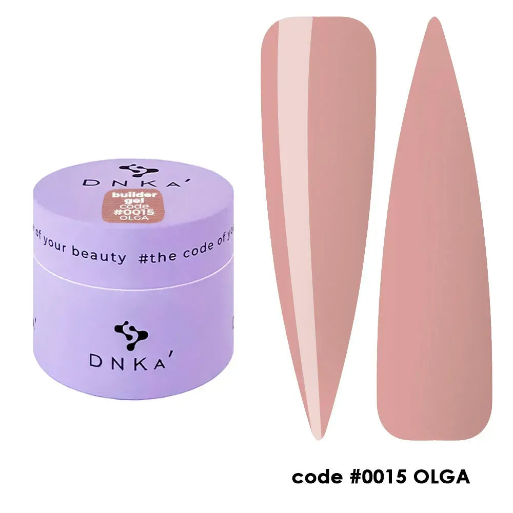 BUILDER GEL NEW FORMULA "DNKa", 15 ml #0015 Olga