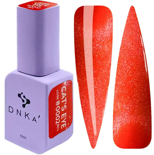 DNKa' Color Gel Polish Cat's Eye #0002 80's Hema/TPO free