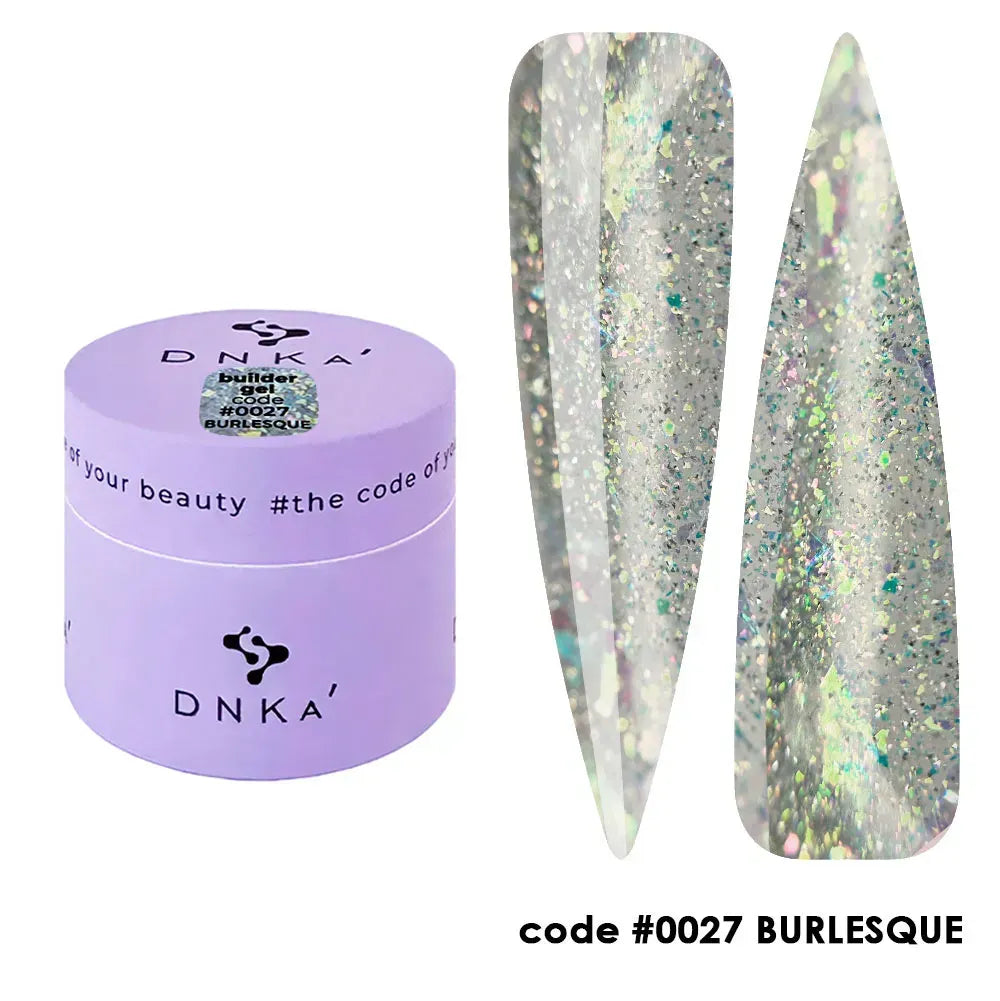 BUILDER GEL NEW FORMULA "DNKa", 15 ml #0027 BURLESQUE