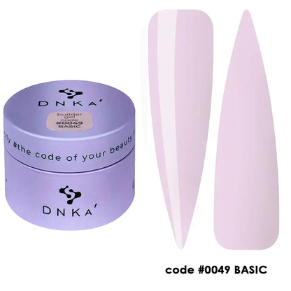 DNKa’ Builder Gel Basic #0049 rosa lechoso escarchado