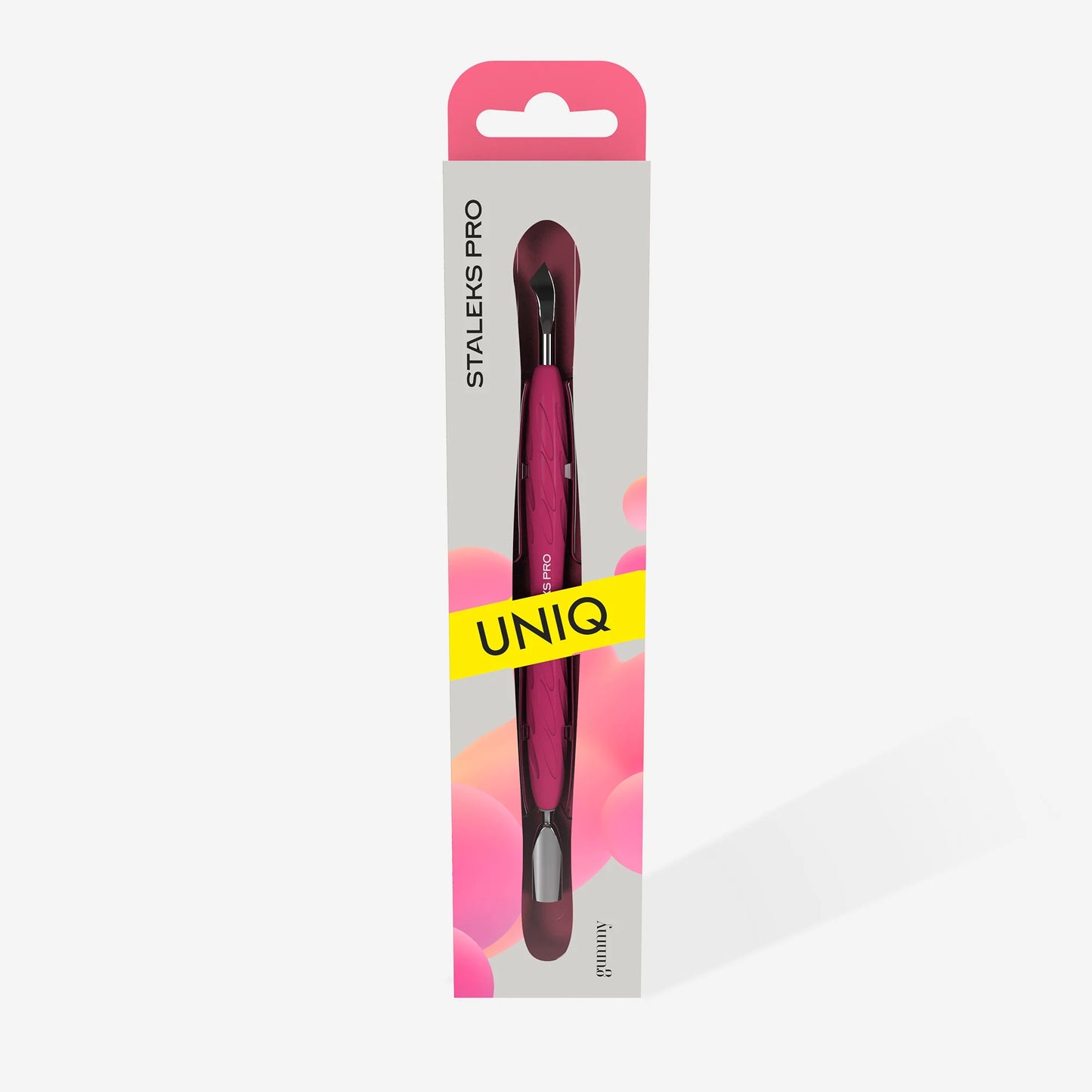 Empujador para manicura con mango de silicona "Gummy" UNIQ 10 TYPE 4.2