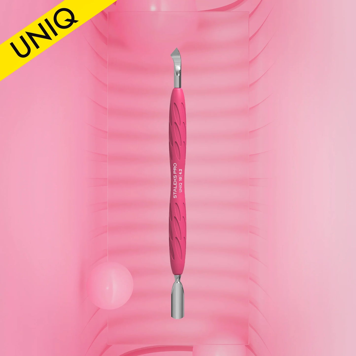 Empujador para manicura con mango de silicona "Gummy" UNIQ 10 TYPE 4.2
