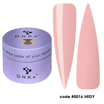BUILDER GEL NEW FORMULA "DNKa", 15 ml #0016 Hedy