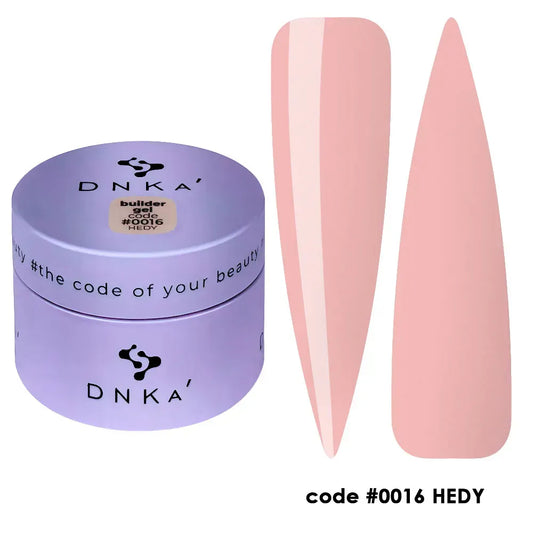BUILDER GEL NEW FORMULA "DNKa", 15 ml #0016 Hedy