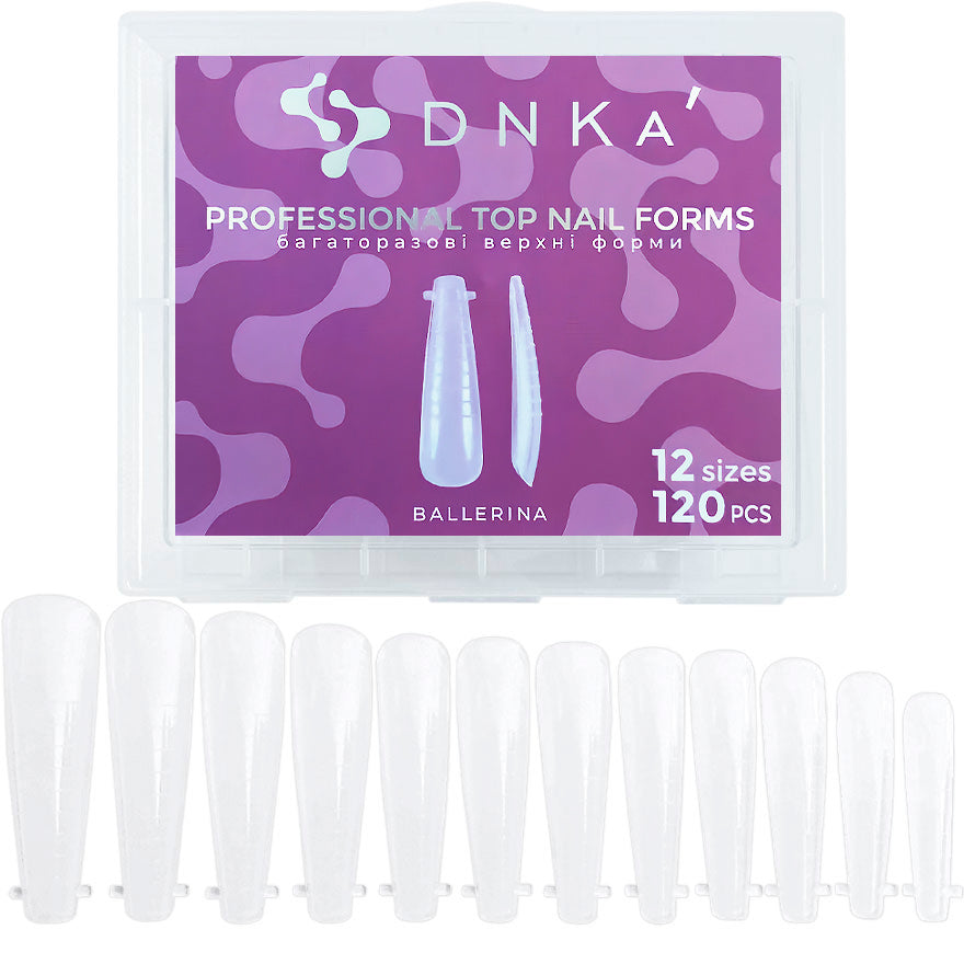 DNKa' Top Nail Forms Ballerina, 120 units