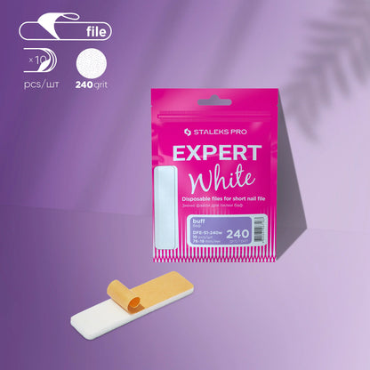 White Disposable Files for Short File (Polishing File) EXPERT 51 (10 Units)