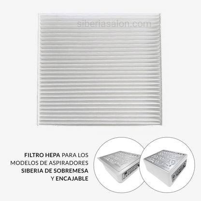 Filtro HEPA para los modelos de aspiradores Siberia de sobremesa y encajable