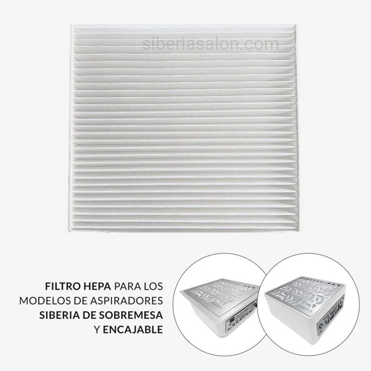 Filtro HEPA para los modelos de aspiradores Siberia de sobremesa y encajable