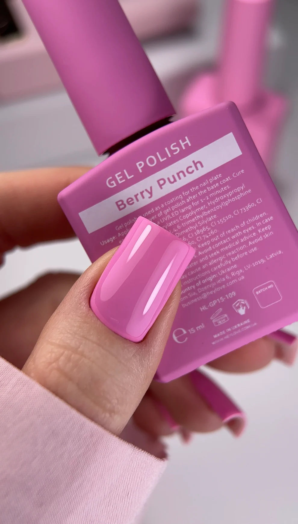 HEYLOVE Esmalte Semipermanente «Berry Punch»