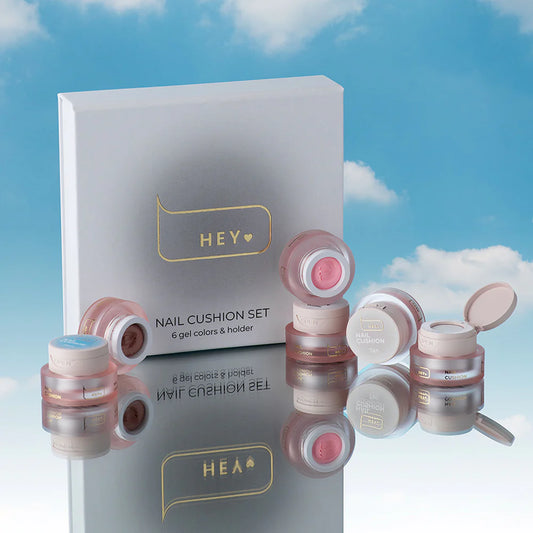 Kit · HEYLOVE · Nail Cushion Set «White»,  6 uds.