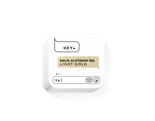 HEYLOVE Solid Platinum Gel. Light Gold 5ml