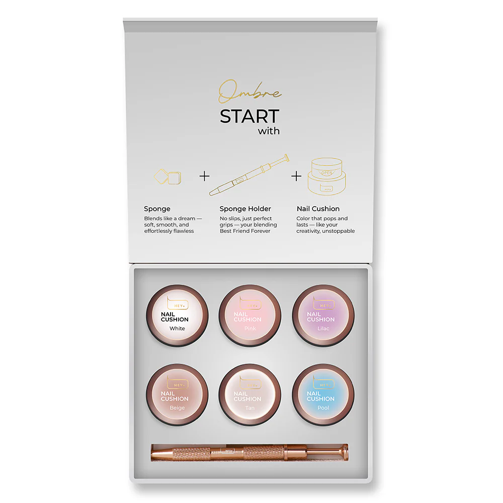 Kit · HEYLOVE · Nail Cushion Set «White»,  6 uds.