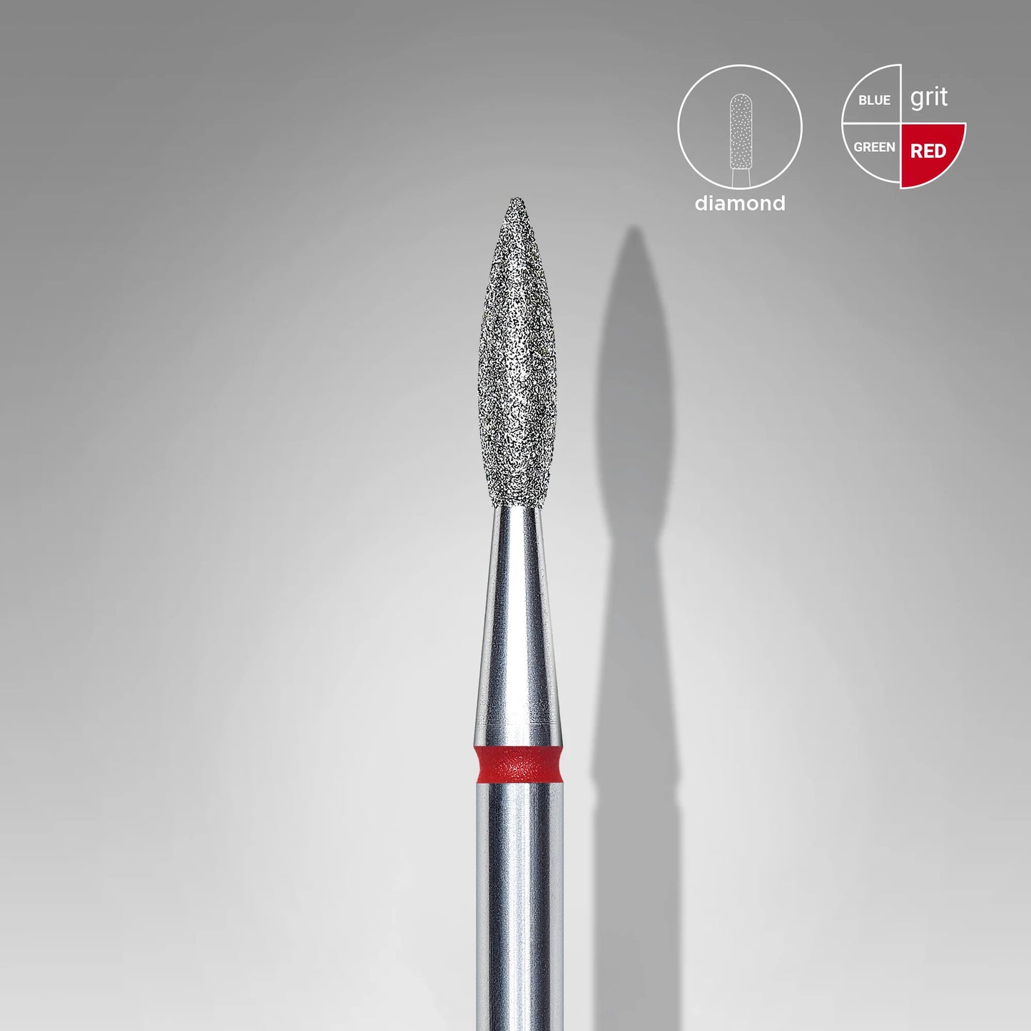 Punta diamante, de puntaed «flama afilada» 2.1 mm