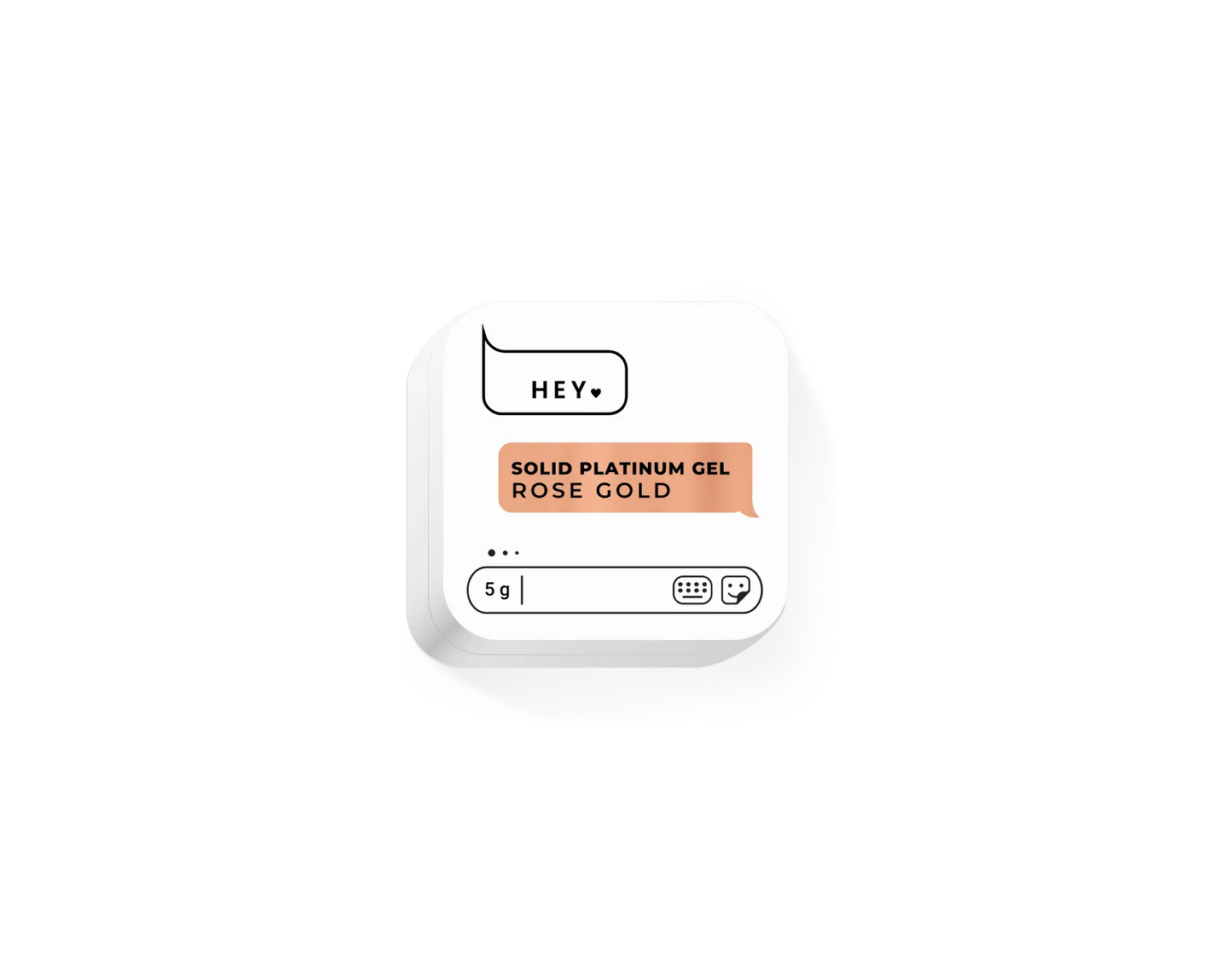 HEYLOVE Solid Platinum Gel. Rose Gold 5ml