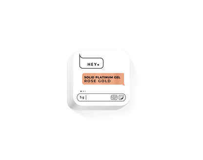 HEYLOVE Solid Platinum Gel. Rose Gold 5ml