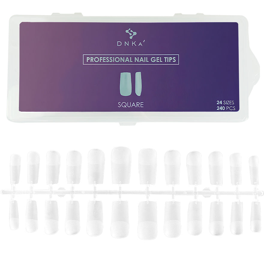 DNKa' Professional Nail Gel Tips Square, 240 units