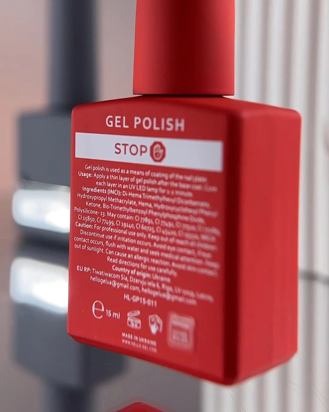 HEYLOVE Esmalte Semipermanente STOP. Rojo