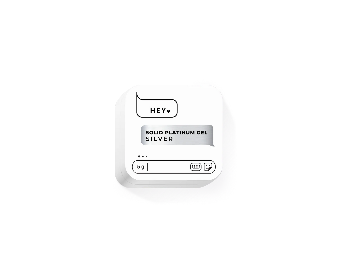 HEYLOVE Solid Platinum Gel. Silver 5ml