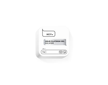 HEYLOVE Solid Platinum Gel. Silver 5ml