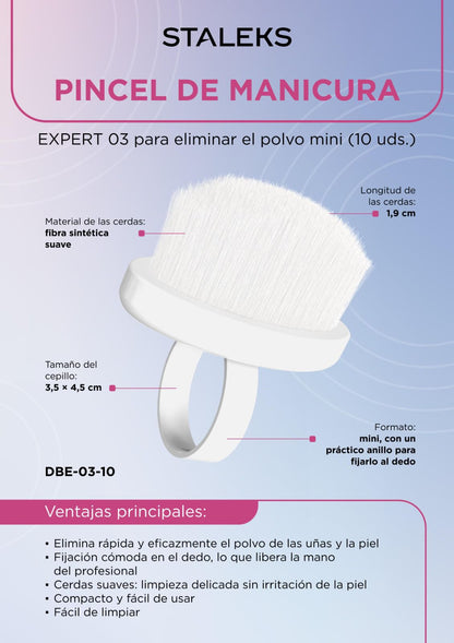 Cepillo de manicura STALEKS EXPERT 03 mini