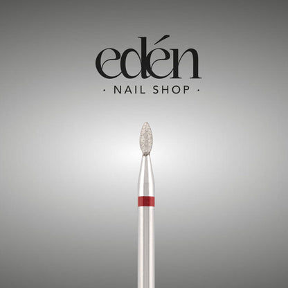 Fresa de diamante EDEN "GOTA" rojo, L- 4,5 mm, Ø1,8 mm