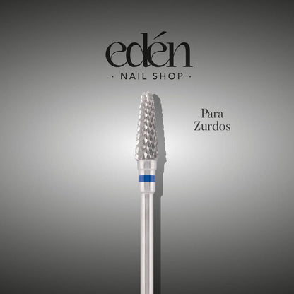 Fresa de carbureto EDEN "CONE" para canhotos, azul, C-12,0 mm, Ø4,0 mm