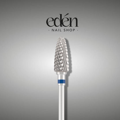 Fresa de carburo EDEN "CORN", azul, L-15,0 mm, Ø6,0 mm
