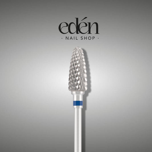 Fresa de carburo EDEN "CORN", azul, L-15,0 mm, Ø6,0 mm