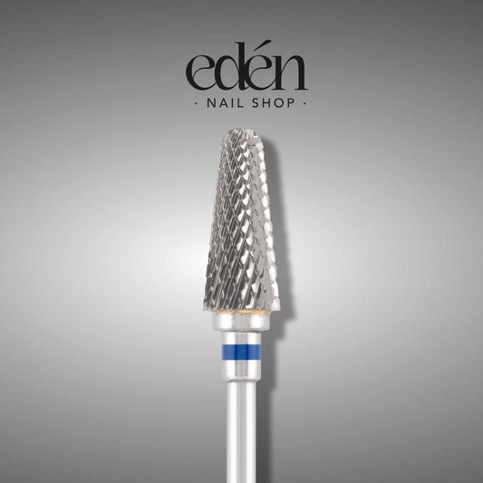 Fresa de carburo EDEN "ROUNDED CONE", azul, L-13,0 mm, Ø6,0 mm