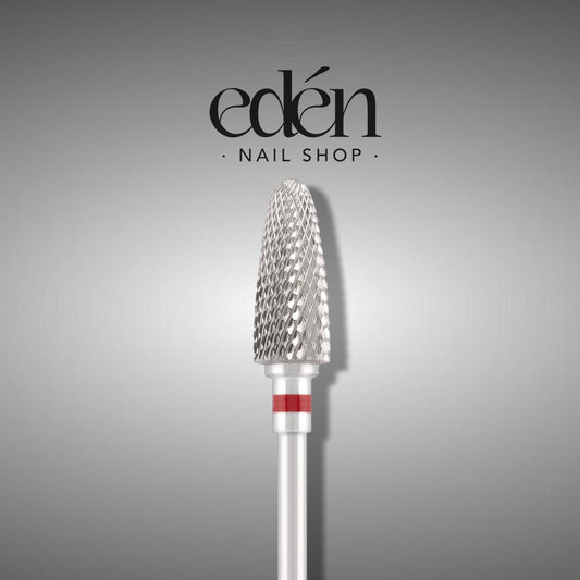 Fresa de carburo EDEN "CORN", rojo, L-14,5 mm, Ø6,0 mm