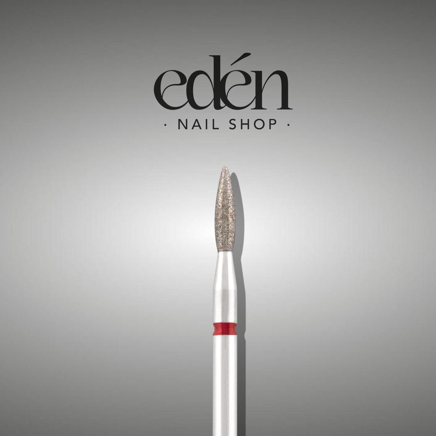 Fresa de diamante EDEN "LLAMA" rojo intenso, L- 8,0 mm, Ø2,1 mm