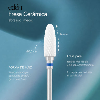 Broca de cerâmica EDEN "CORN", azul, C-13,0 mm, Ø4,0 mm