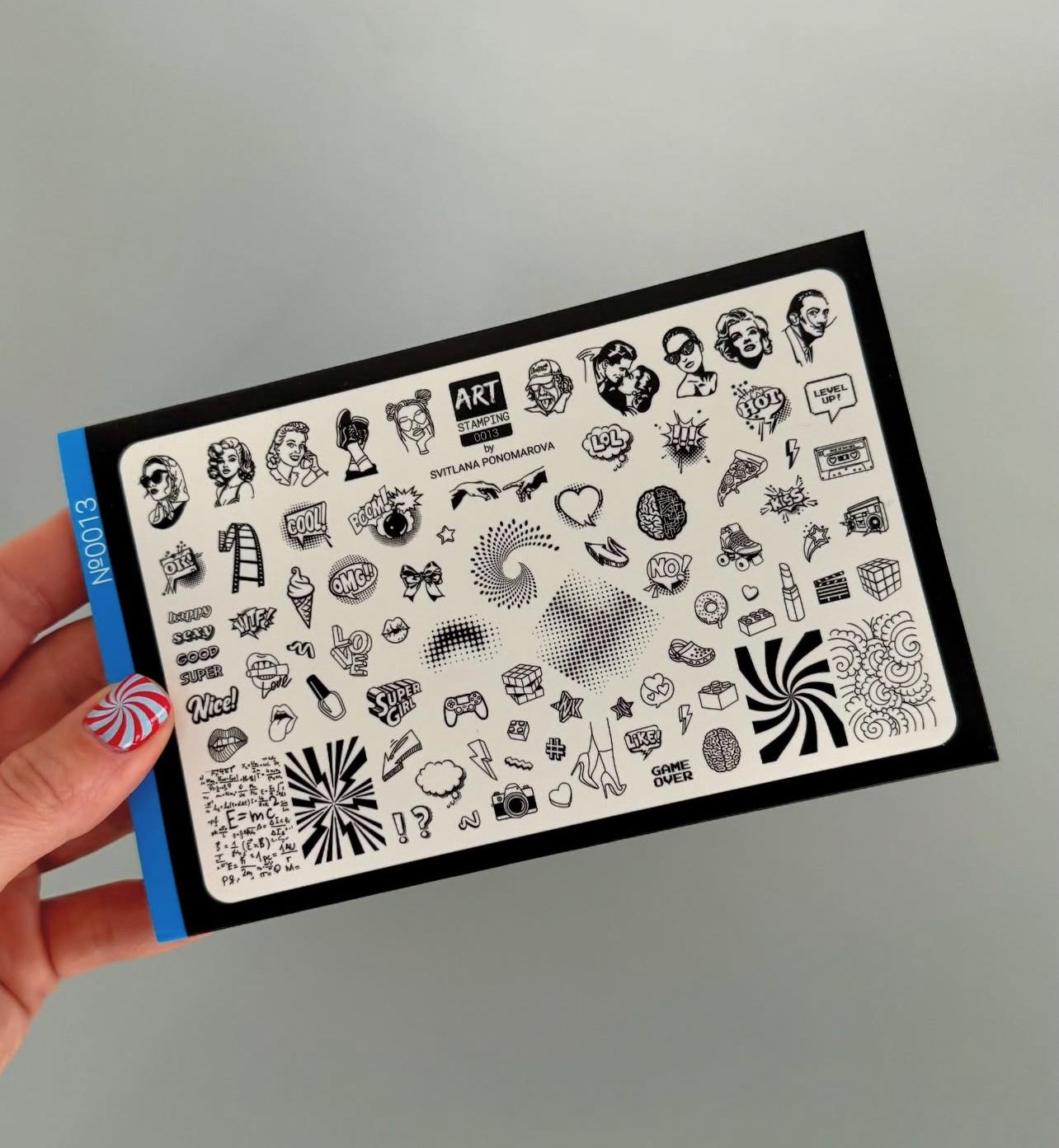 Placa Art Stamping by Vakula 0013