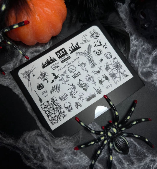 Placa Art Stamping by Vakula HALLOWEEN